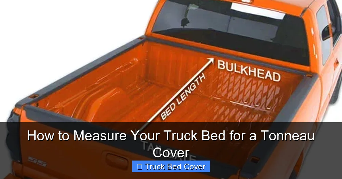 How to Measure Your Truck Bed for a Tonneau Cover