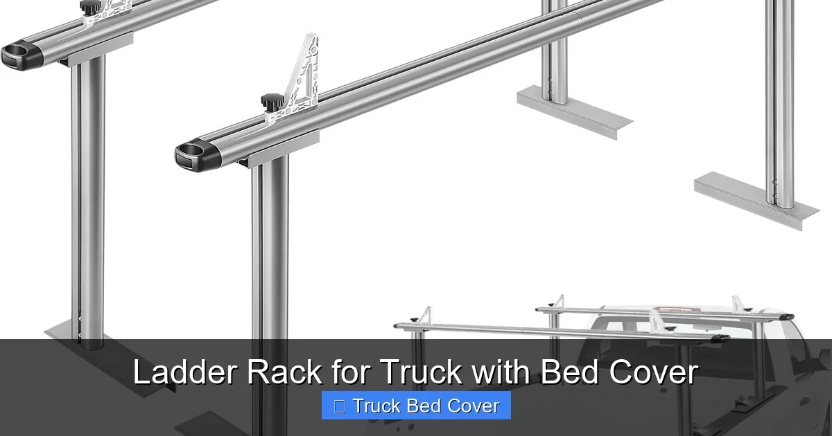 Ladder Rack for Truck with Bed Cover