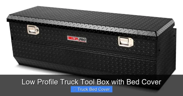 Low Profile Truck Tool Box with Bed Cover