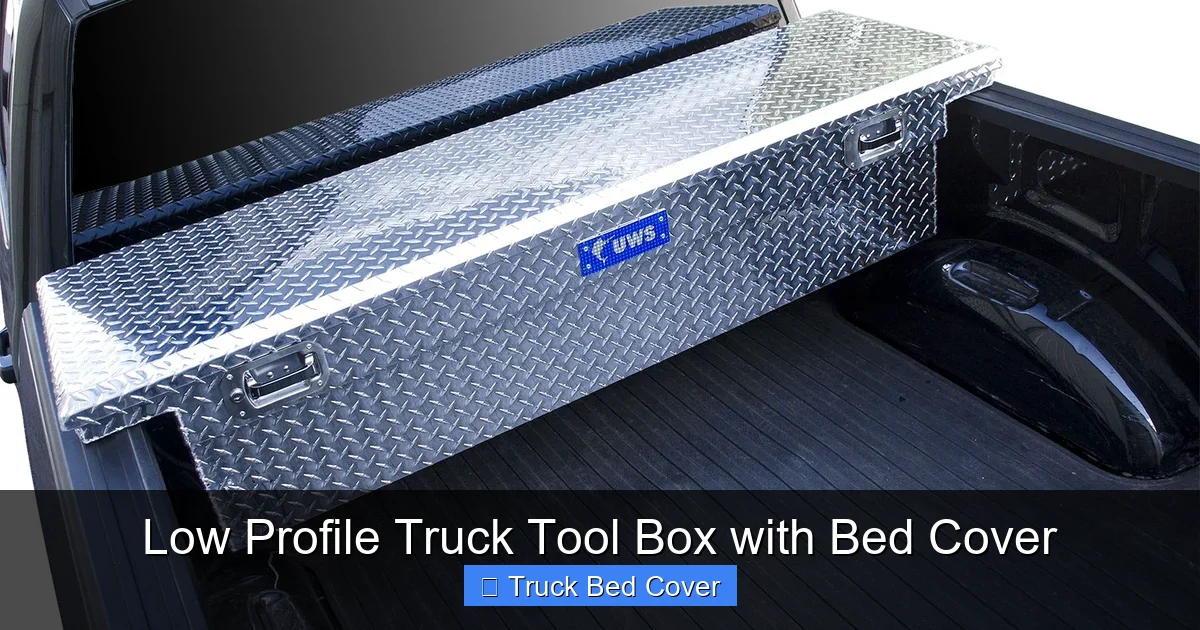 Low Profile Truck Tool Box with Bed Cover