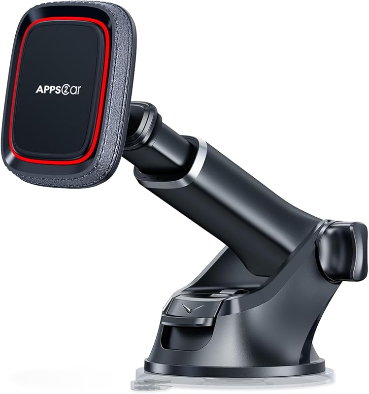 APPS2Car Telescopic Magnetic Phone Mount with Suction Cup for Dashboar