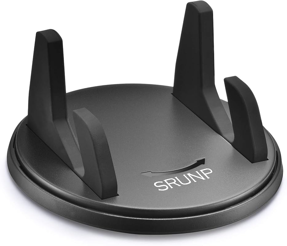 SRUNP Car Phone Mount with 3-Point Support, 360° Rotatable Dashboard H