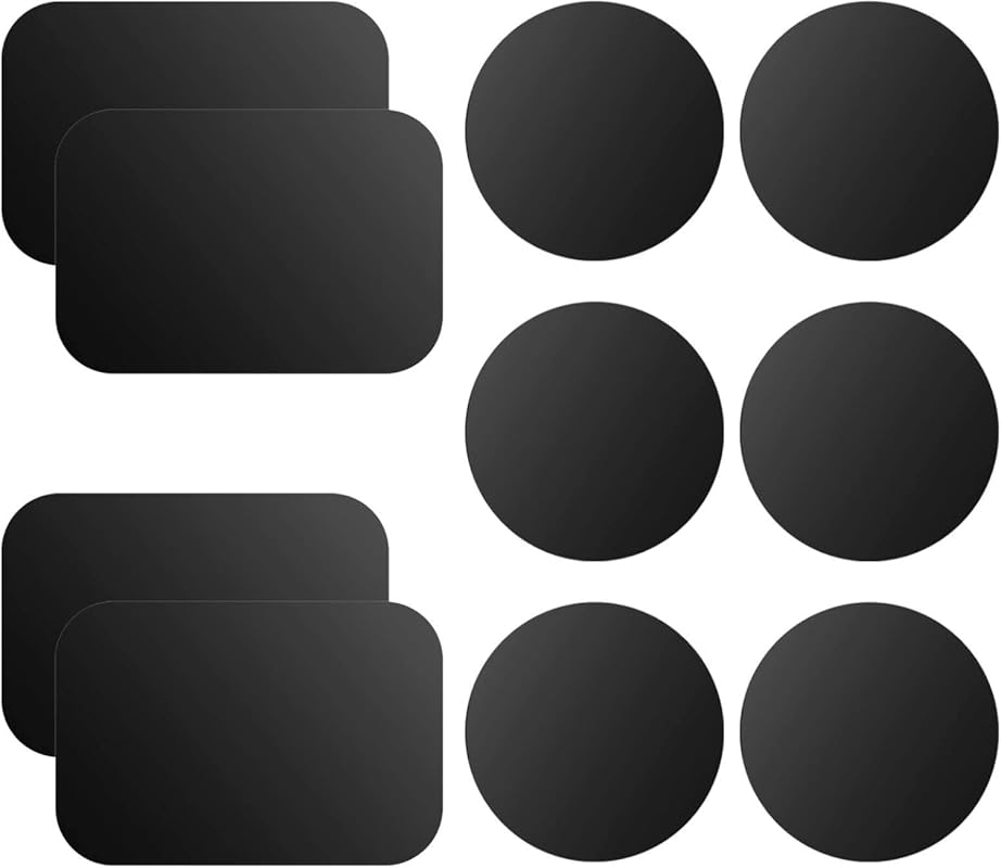 OWLKELA Metal Plate for Phone Magnet Car Mount, 10-Pack Adhesive Stick