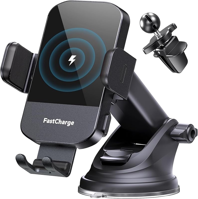 CHGeek 15W Fast Wireless Car Charger with Auto-Clamping for iPhone 17–