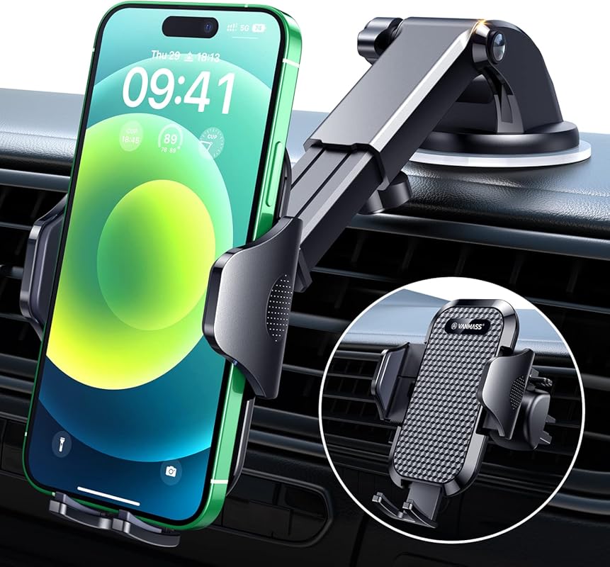 VANMASS 2026 Military-Grade Car Phone Holder – 90+LBS Suction Power fo