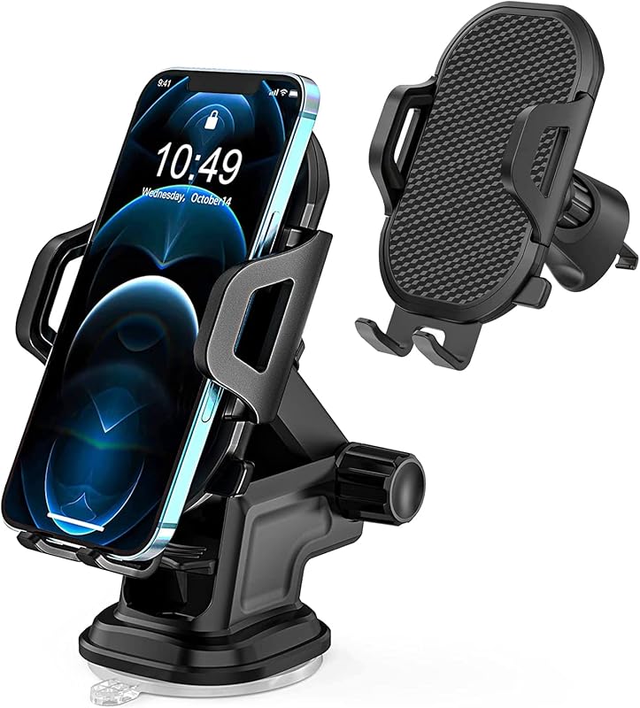 Car Phone Holder Mount for Dashboard/Air Vent/Windshield, Compatible w