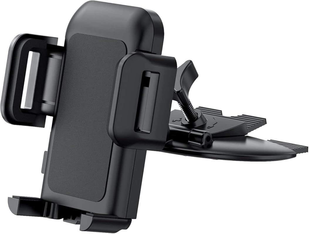 Cell Phone Holder for Car, CD Slot Mount with One Button Release, Easy