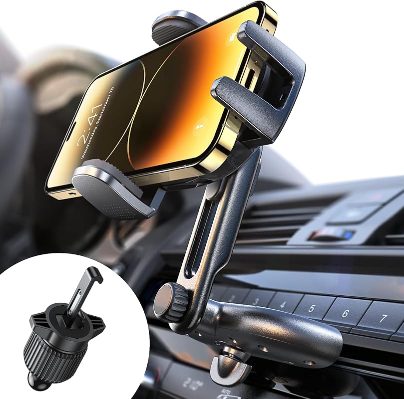 LISEN Adjustable CD Slot Phone Holder for Car iPhone 17 Samsung Galaxy
