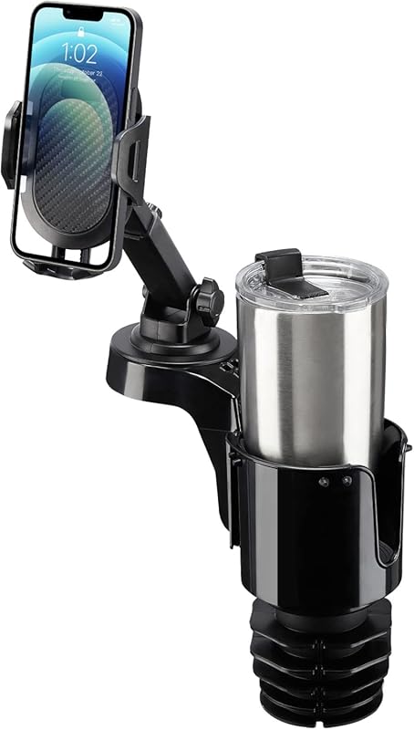 JOYTUTUS Car Cup Phone Mount with Large Adapter & 360° Rotation for iP