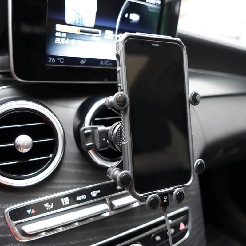 X-Rnio Circular Vent Phone Holder for Mercedes Benz GLC, C-Class, E-Cl