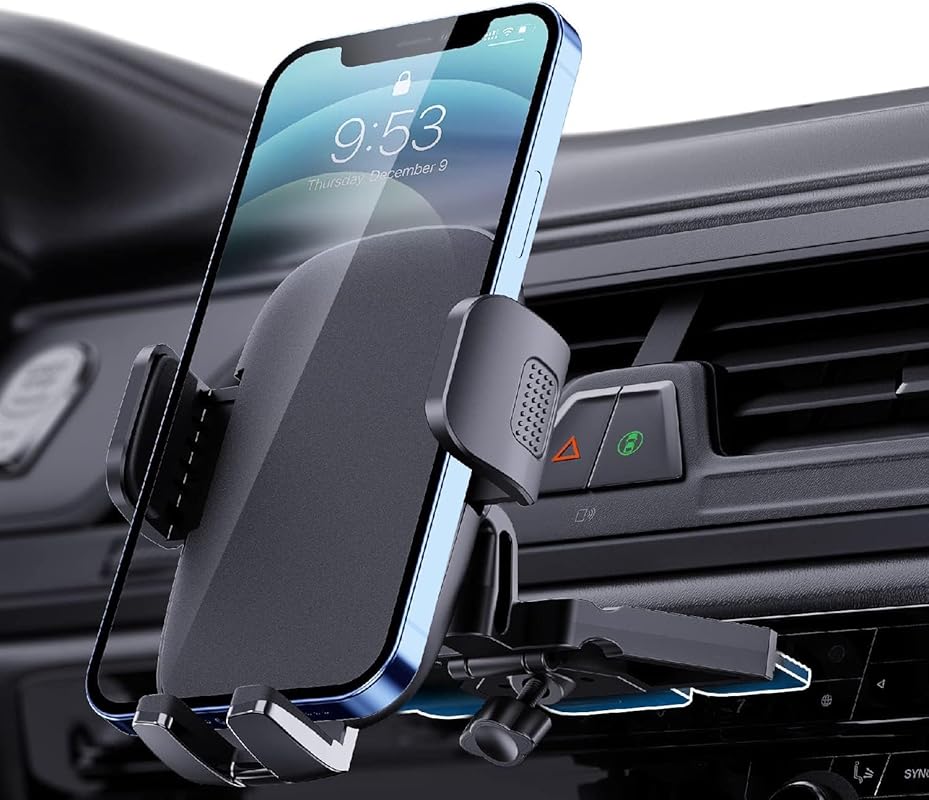 TICILFO Upgraded Metal CD Slot Phone Holder for Car with Thick Cases F