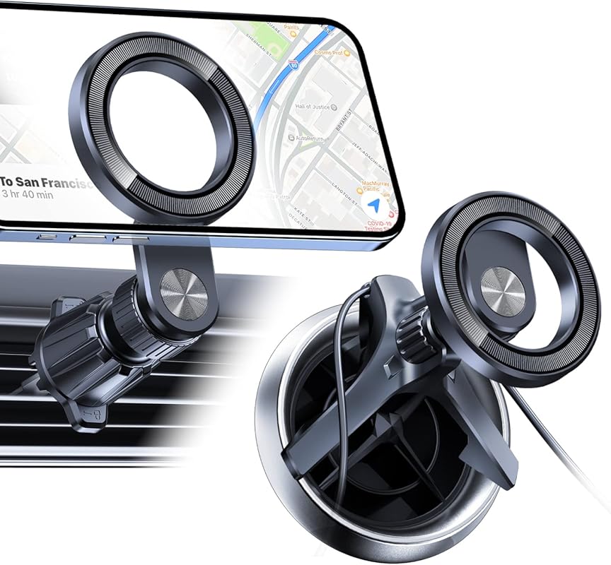 OQTIQ 360° MagStrong Car Mount for iPhone 12-17 Series & MagSafe Cases