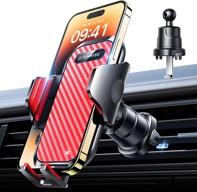 VANMASS Military-Grade Car Phone Mount with Patent & Safety Certs – Sh
