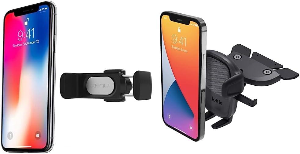 Kenu Airframe Pro Car Phone Mount + iOttie Easy One Touch 5 CD Slot Ho