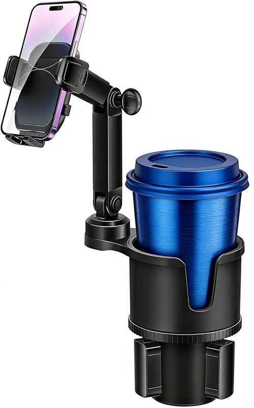 360° Adjustable Car Cup Phone Holder for 2.5-4