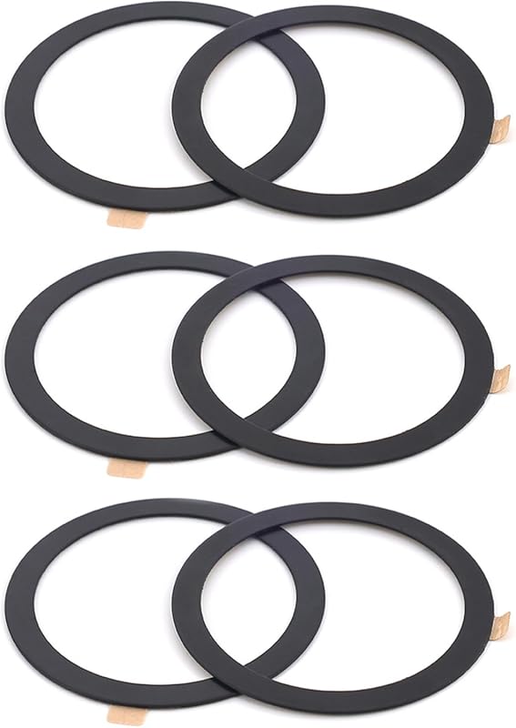TENOC Universal Magnetic Ring Sticker - 6Pcs for Any Phone Charger