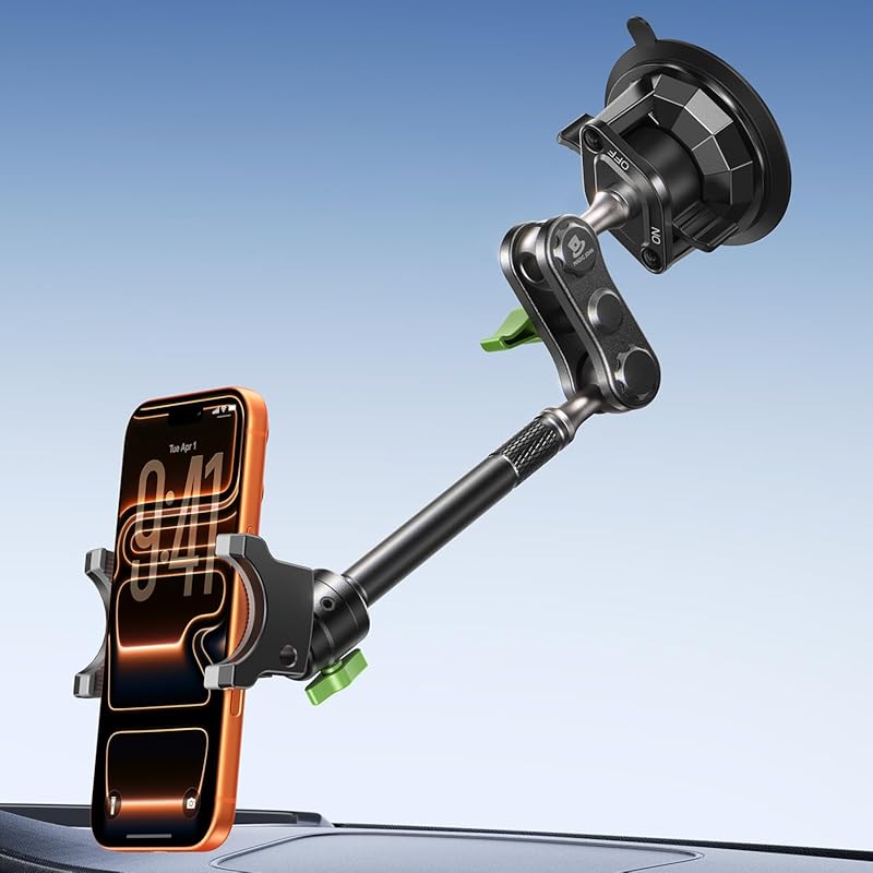 MAGIC JOHN Ultra-Durable 360° Rotation Suction Cup Phone Mount for Win