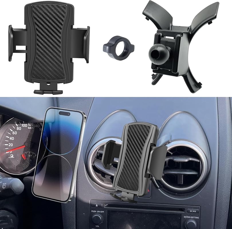 Anti-Shake 360° Phone Mount for Nissan Rogue 2008-2013, Universal Cell
