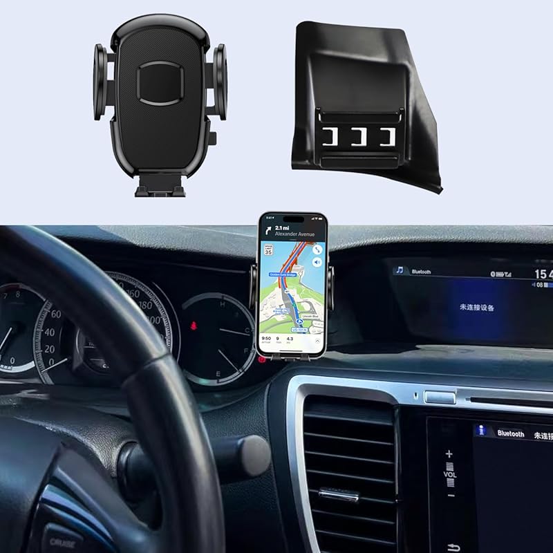 Car Phone Holder for Honda Accord 2013-2017, 360° Rotatable, Fits 4.7–