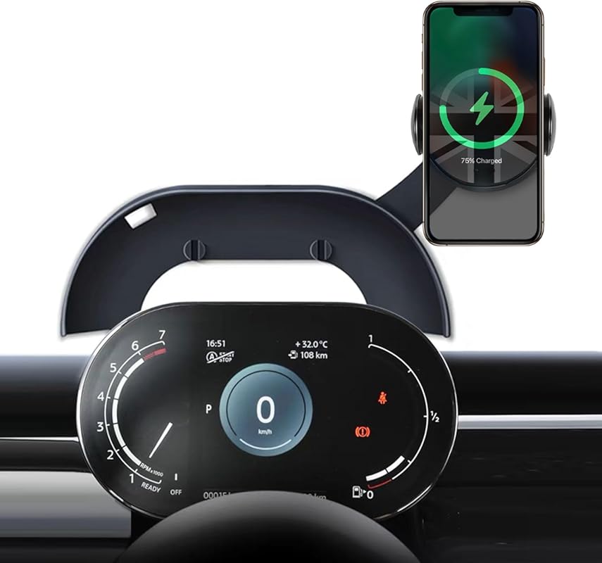 Persevere Mini Cooper Phone Holder F54-F57 with Auto Charging Dashboar