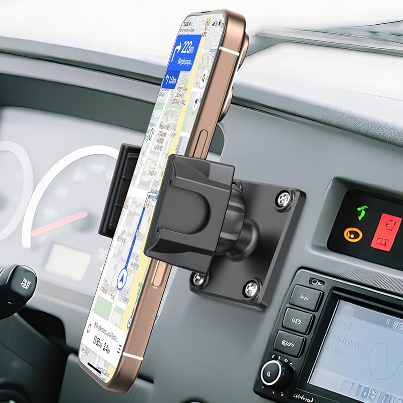 MAGJIEYX Drill-Base Phone Holder for Truck/Boat/Wall, Compatible with 