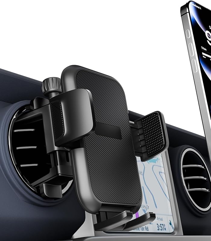 Round Vent Car Phone Holder for Jeep Wrangler JL & Compass [Thick Case