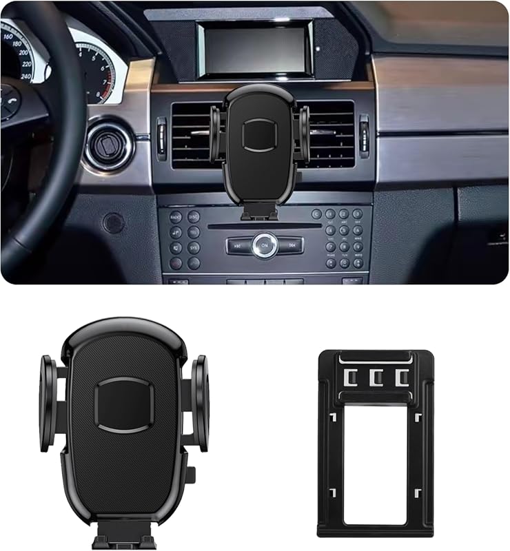 Car Phone Holder for Mercedes Benz GLK 2010-2012, 360° Rotation Vent M