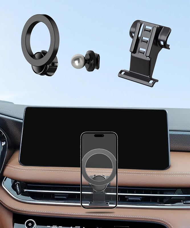 Car Phone Holder for Infiniti QX60 2022-2026, 360° Rotation MagSafe Co