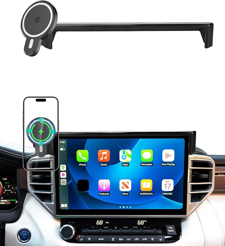 PZK Toyota Tundra/Sequoia Magnetic Phone Mount, 15W Fast Wireless Char