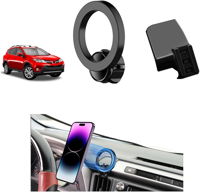 PZK Custom Air Vent Phone Mount for Toyota RAV4 2013-2018, Magsafe Com