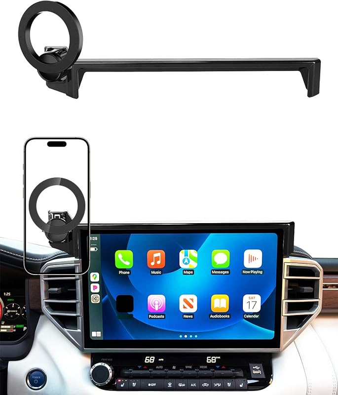 PZK Toyota Tundra/Sequoia MagSafe Compatible Phone Mount, 360° Rotatio