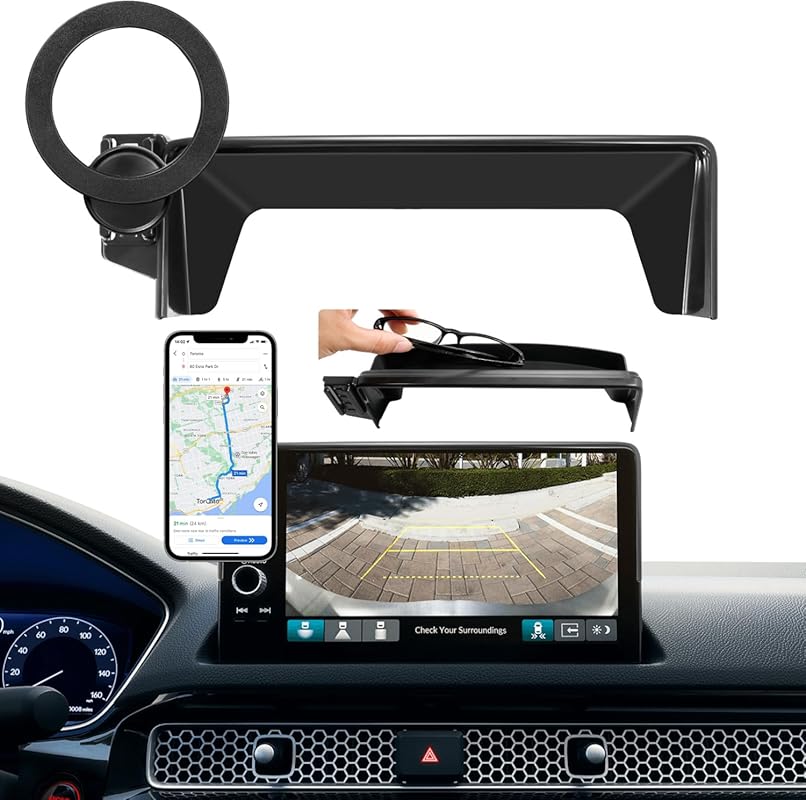 MagSafe Car Phone Mount with Sunglasses Storage for Honda Civic 2022-2