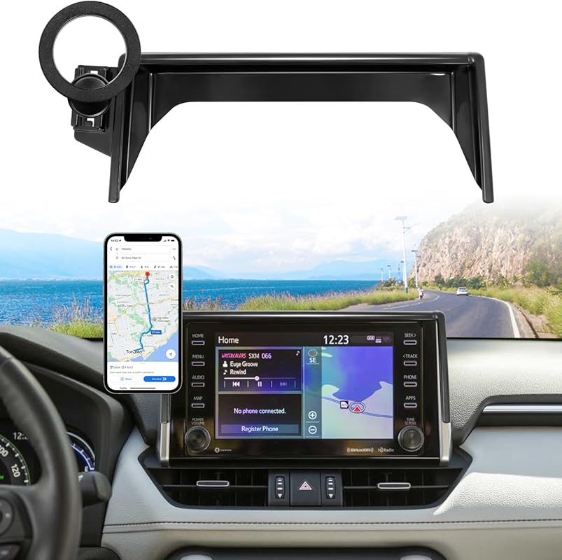 MagSafe Car Phone Holder for 2019-2025 Toyota RAV4, 7/8-Inch Screen, 3