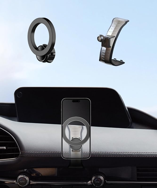 Car Phone Holder for Mazda 3 2019-2026 360° Rotation MagSafe Compatibl