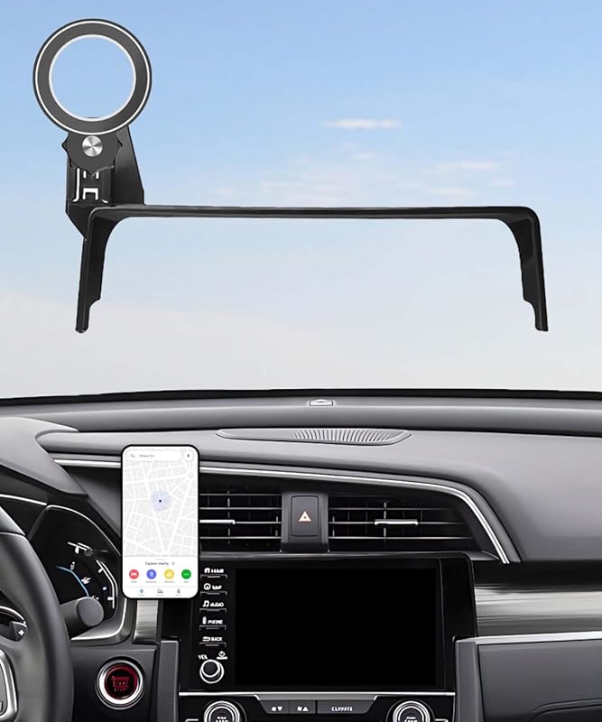 Honda Civic 2016-2021 Magnetic Cell Phone Mount, 360° Rotation Touch S
