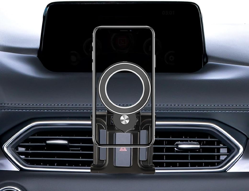 Magnetism MagSafe Phone Holder for Mazda CX5 2017-2025 with 360° Rotat