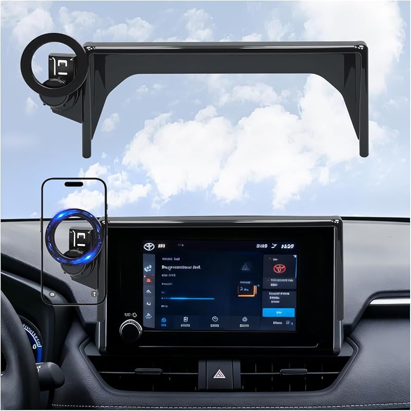 Car Phone Holder for 2019-2025 Toyota RAV4 Accessories, 360° Rotation,