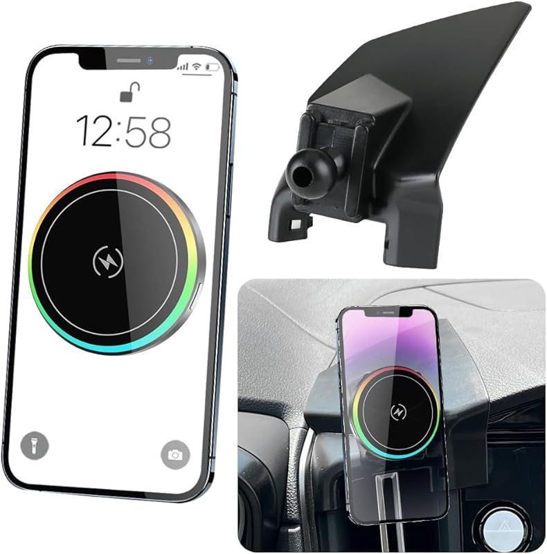 Car Magnetic Phone Mount with 15W Wireless Charging for Subaru WRX 202