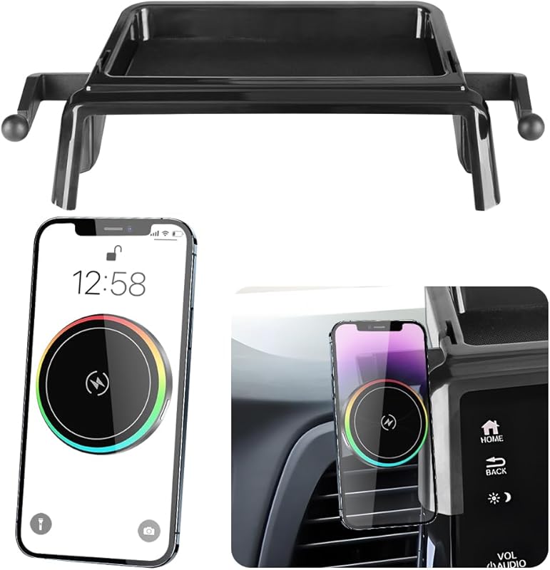 Magnetic Car Phone Mount for Honda Odyssey 2018-2024 with Fast 15W Wir