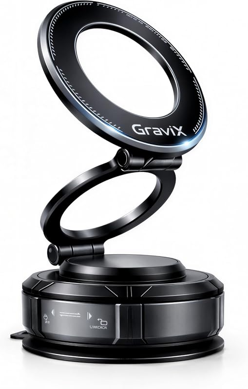 GraviX Magnetic Car Phone Holder for MagSafe with Strong Magnet & Anti