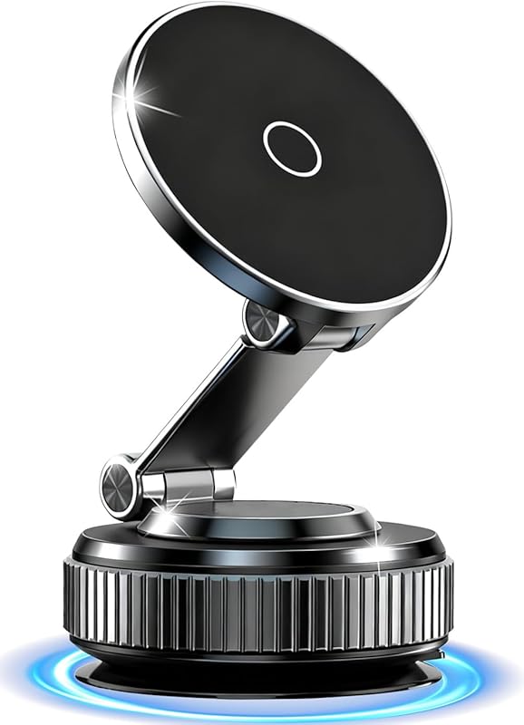 Vacuum Magnetic Car Phone Holder with 120LBS Ultra Suction for MagSafe