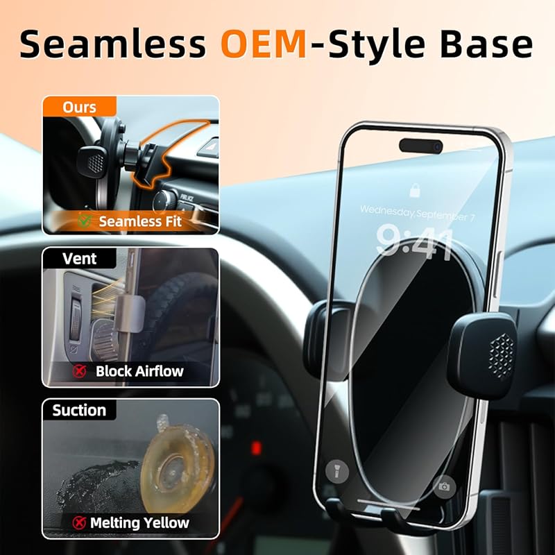 360° Adjustable Dashboard Phone Mount for Toyota Rav4 2013-2018, Hands