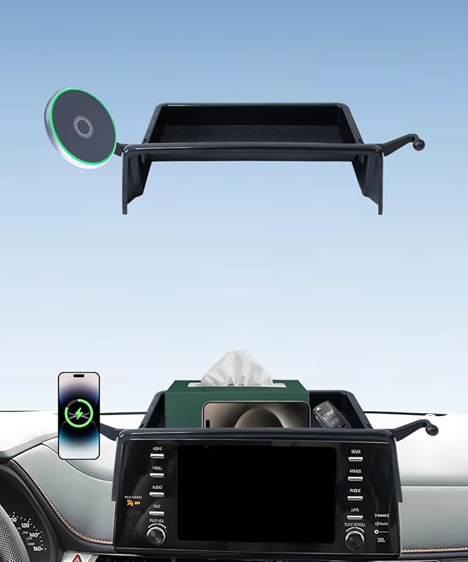 Wireless Charger Phone Mount for Toyota Sienna 2021-2024 with 9