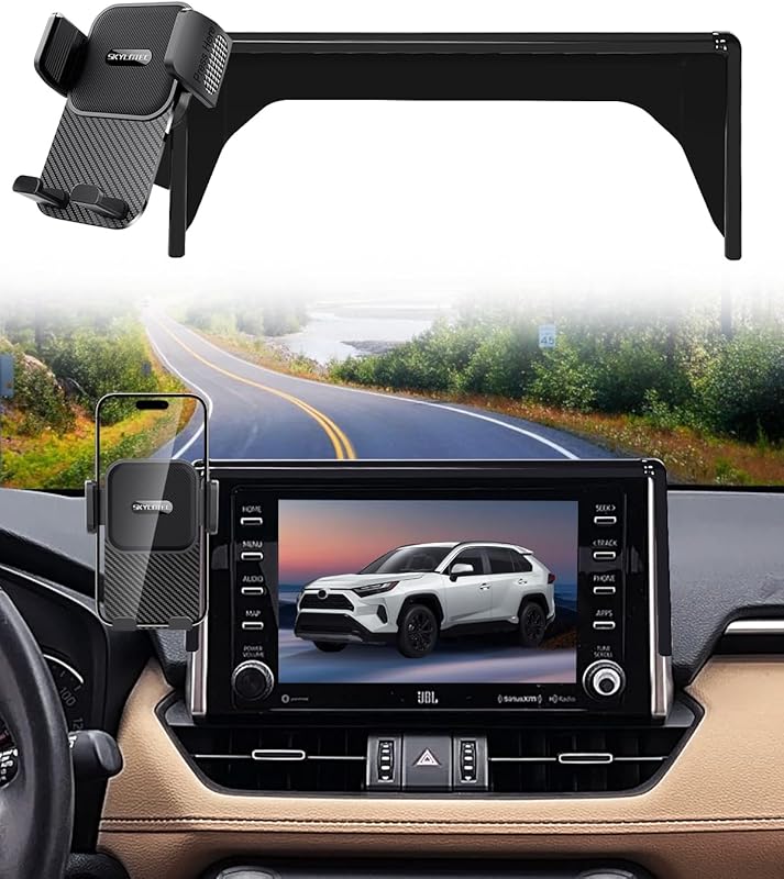 Car Phone Holder for Toyota RAV4 2019-2025, 7/8-Inch Screen, Fixed Cli