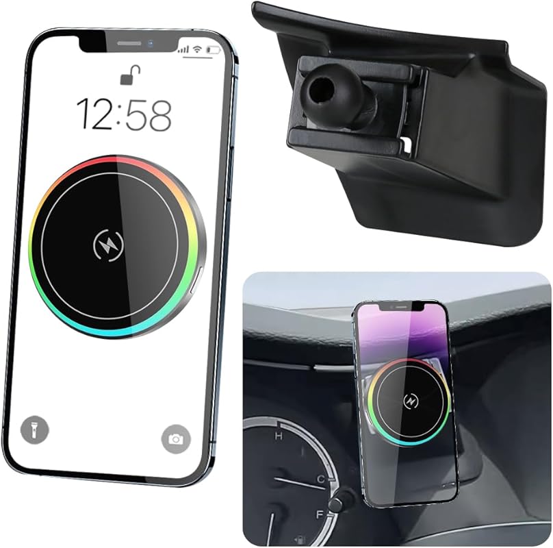 Car Magnetic Phone Mount with 15W Wireless Charger for Honda Accord 20