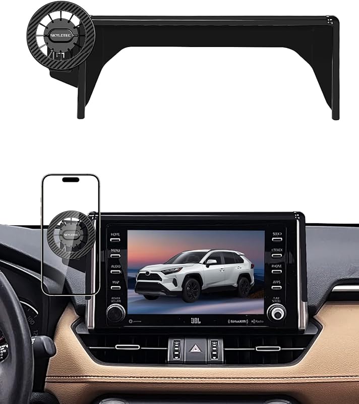Magnetic Car Phone Holder for Toyota RAV4 2019-2025, 7/8-Inch Screen,