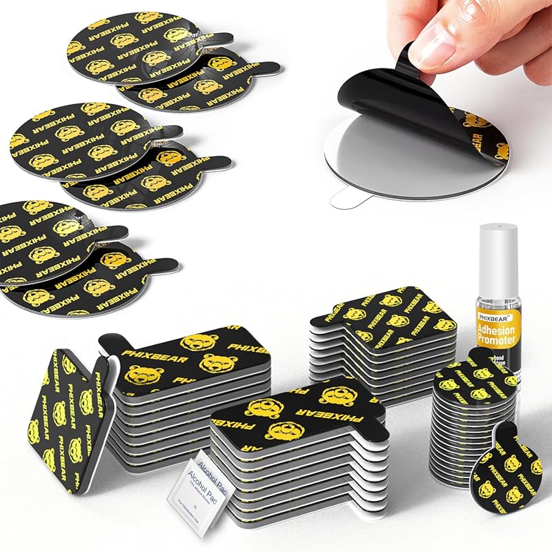 PHIXBEAR Extreme Env. Dash Cam Mounting Tape, 36Pcs Waterproof Heat Re