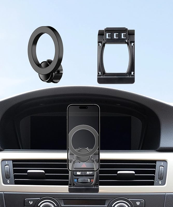 360° Rotation Phone Mount for BMW 3 Series & M3 2005-2013, MagSafe Com