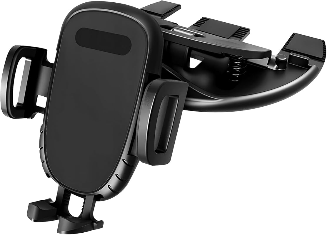 One Button Release Car Phone Holder for CD Slot, 360° Rotatable, Hands
