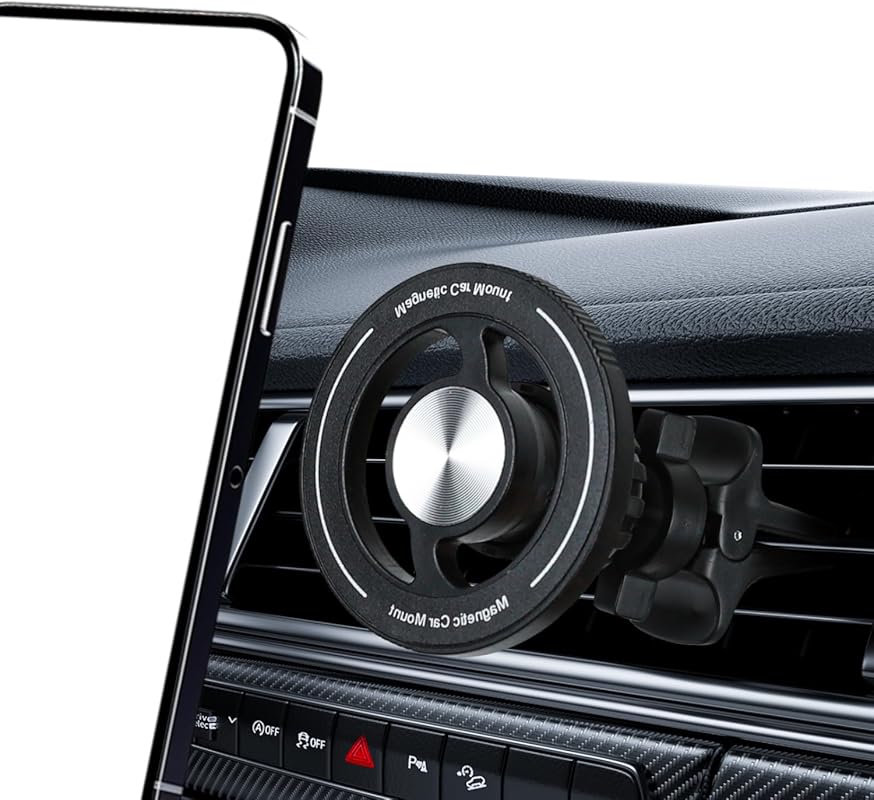 wuyaoyao Magnetic Anti-Shake Air Vent Phone Holder – 360° Rotation for